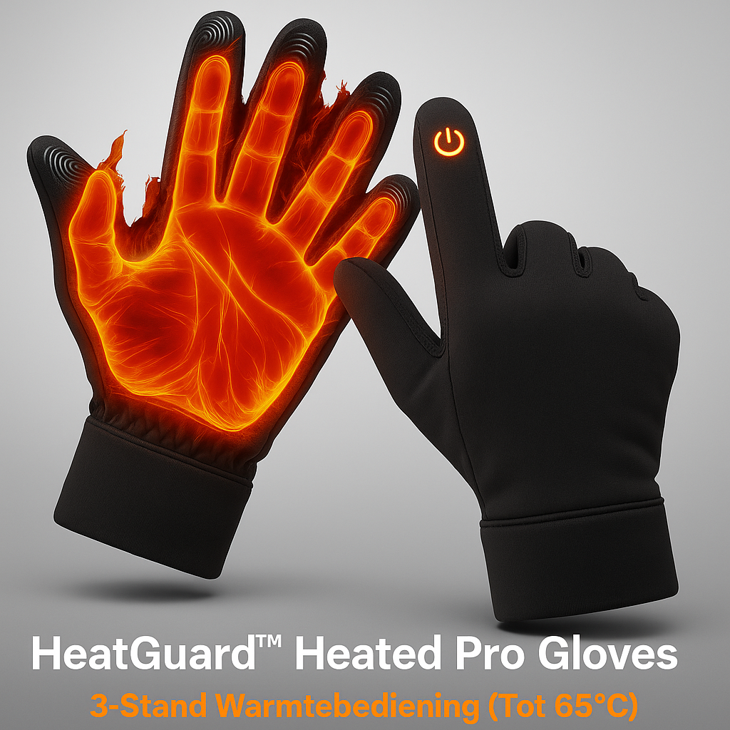 HeatGuard™ Premium Heated Winter Gloves – Waterdicht, Touchscreen & 3-Laags Warmtebescherming